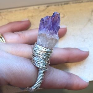 Amazing amethyst ring.
